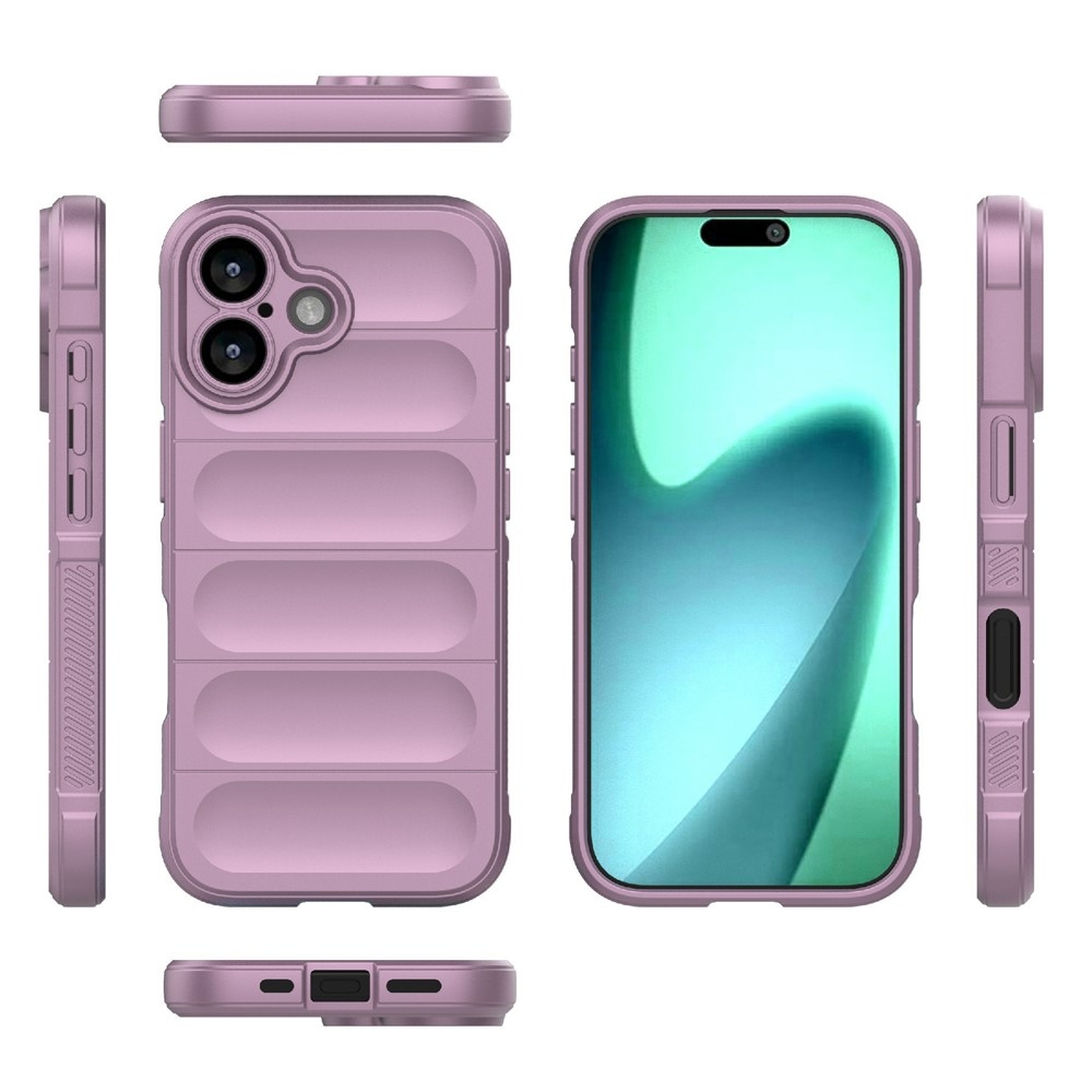 Rugg odolný gélový obal na iPhone 17 - svetlofialový
