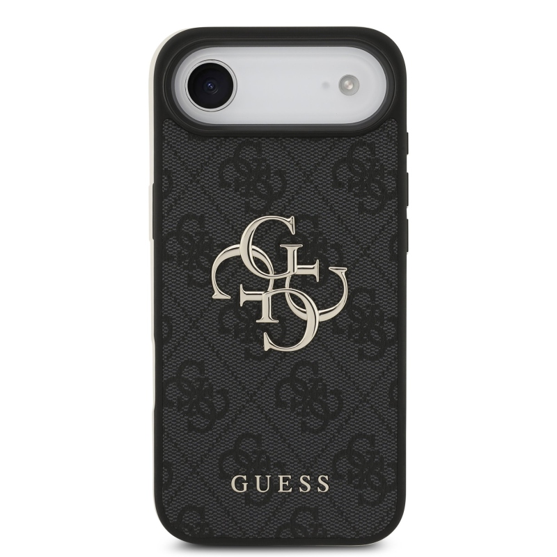 Guess PU 4G Metal Logo Zadný Kryt pre iPhone Air Grey