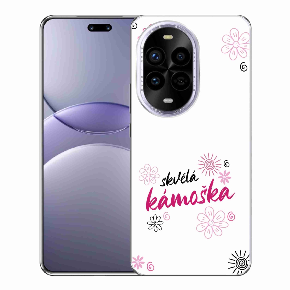 Gélový kryt mmCase na Huawei Nova 13 Pro 5G - skvelá kamoška biele pozadie