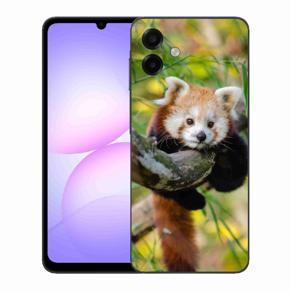 Gélový kryt mmCase na Samsung Galaxy A07 4G - panda červená
