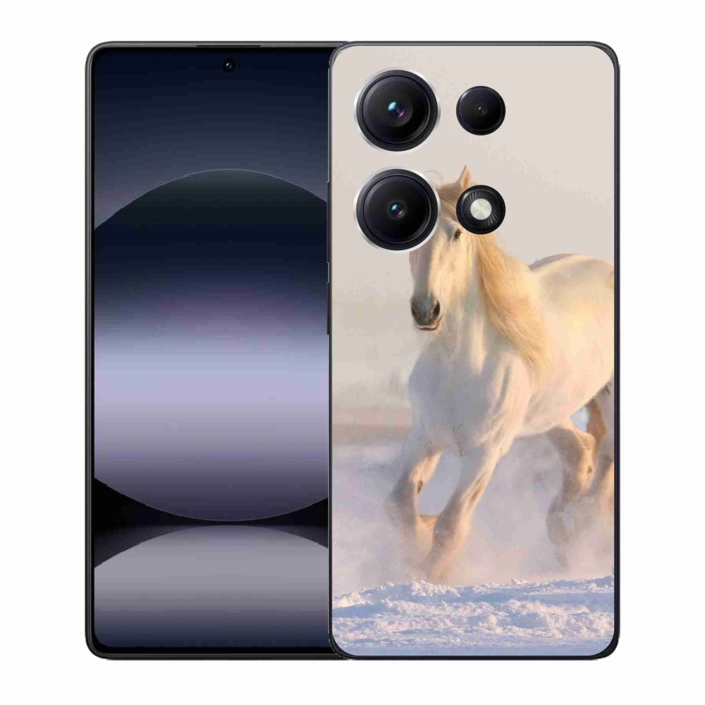 Gélový kryt mmCase na Xiaomi Redmi Note 14S - kôň v snehu