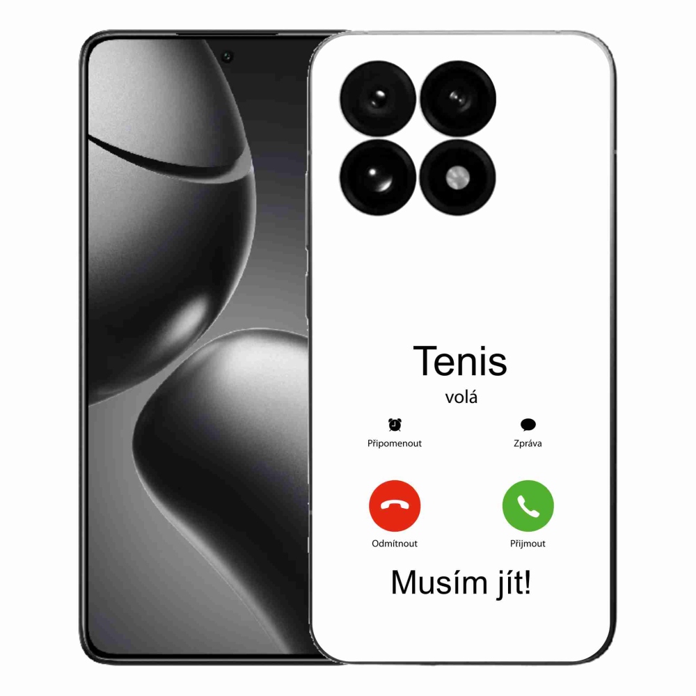 Gélový kryt mmCase na Xiaomi 15T - tenis volá biele pozadie