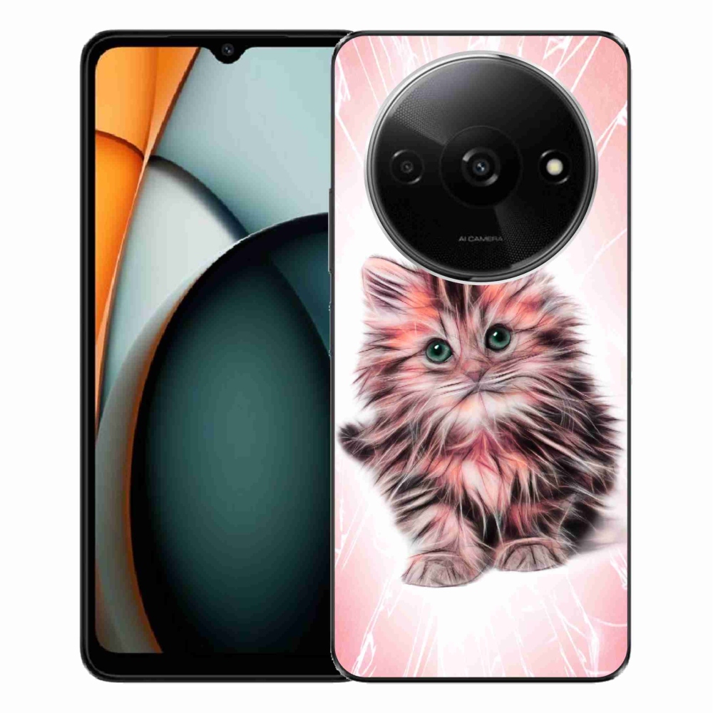 Gélový kryt mmCase na Xiaomi Redmi A3 - roztomilé mačiatko