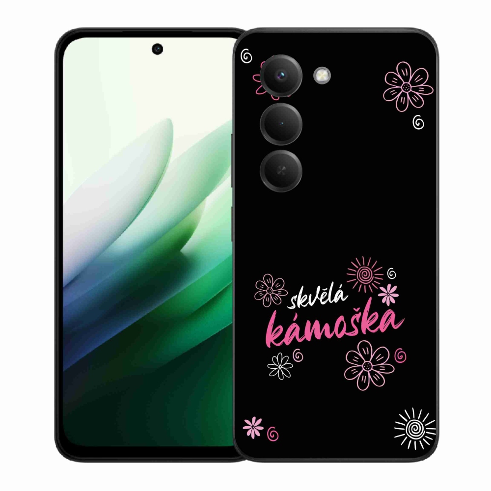 Gélový kryt mmCase na Xiaomi Redmi 15 5G - skvelá kamoška čierne pozadie
