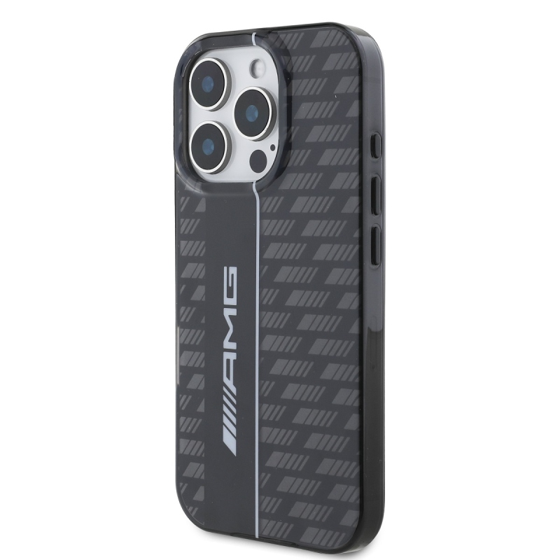 AMG Carbon Pattern Zadný Kryt pre iPhone 16 Pro Max Black
