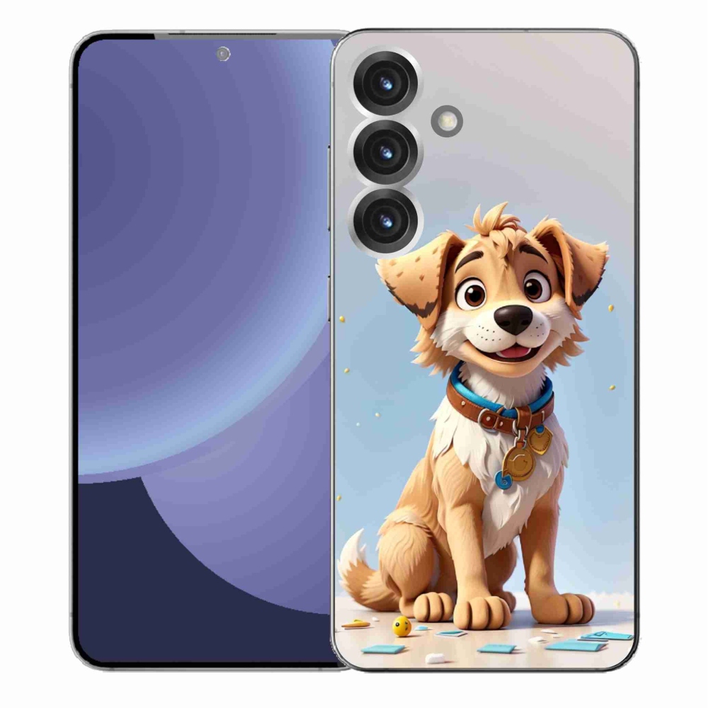 Gélový kryt mmCase na Samsung Galaxy S25+ - kreslené šteňa