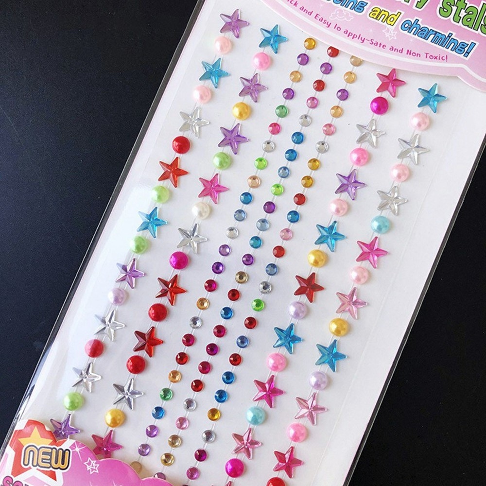 Decals samolepiace dekoratívne nálepky s kamienkami na telefón - vzor Q