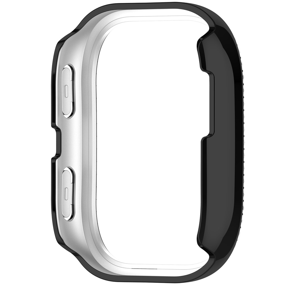 Decory plastové nasadzovacie puzdro s kamienkami na Amazfit Bip 6 - čierne