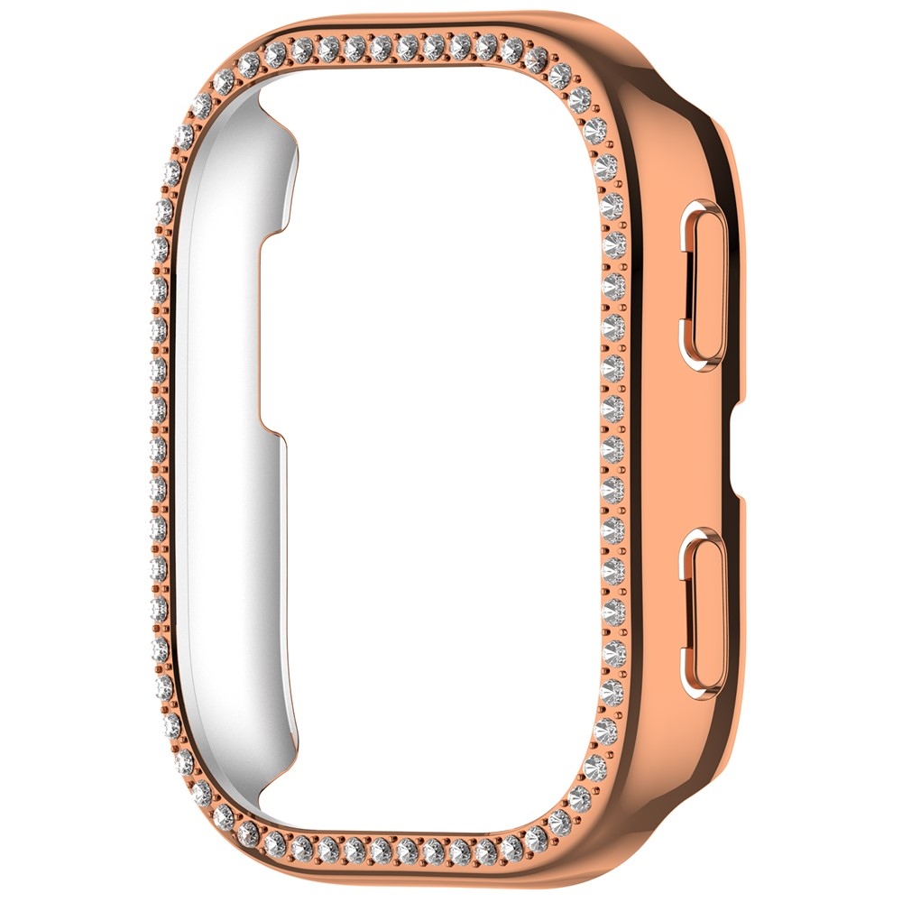 Decory plastové nasadzovacie puzdro s kamienkami na Amazfit Bip 6 - ružovozlaté