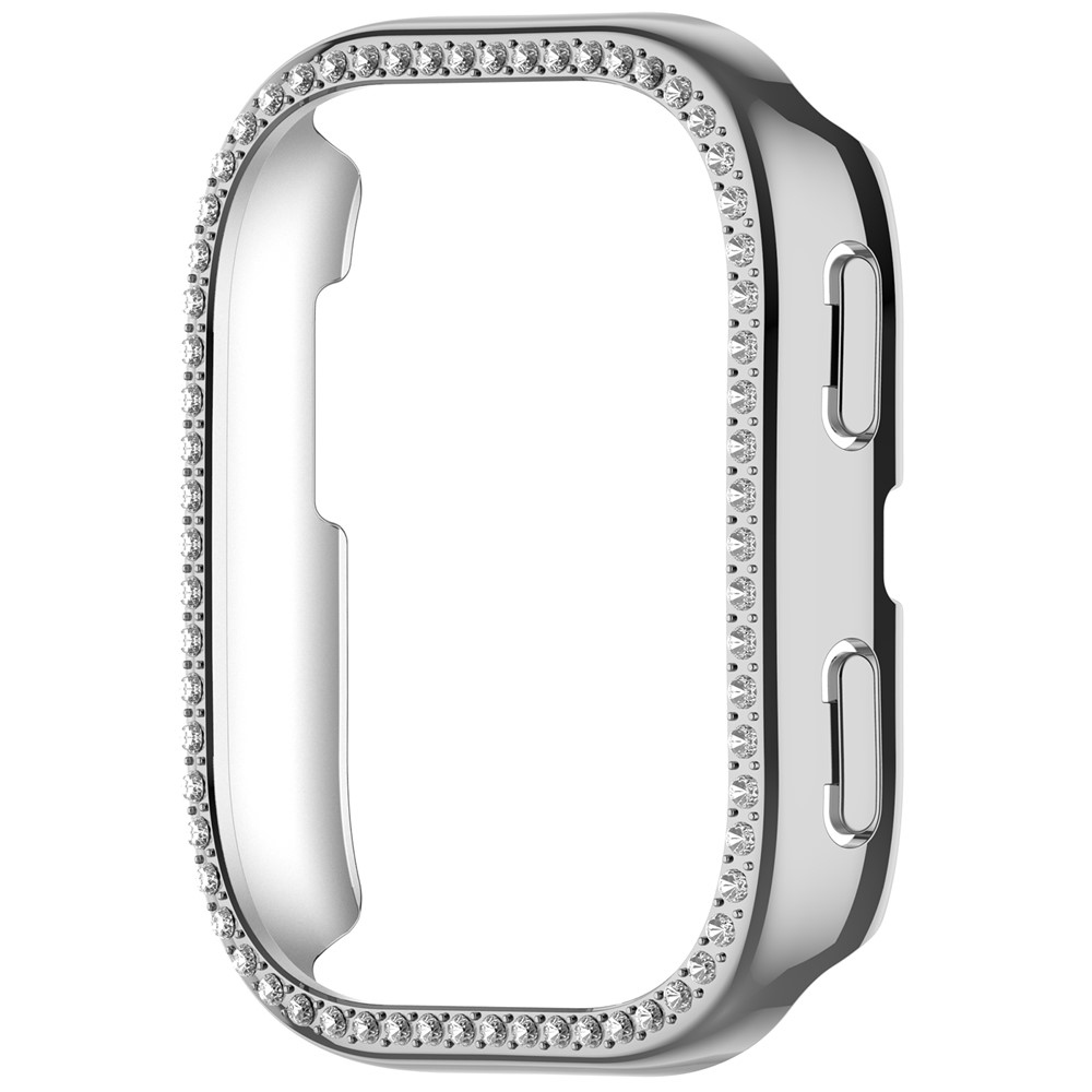 Decory plastové nasadzovacie puzdro s kamienkami na Amazfit Bip 6 - strieborné