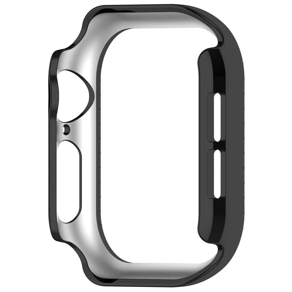 Decory plastové nasadzovacie puzdro s kamienkami na Apple Watch 11/10 42mm - čierne