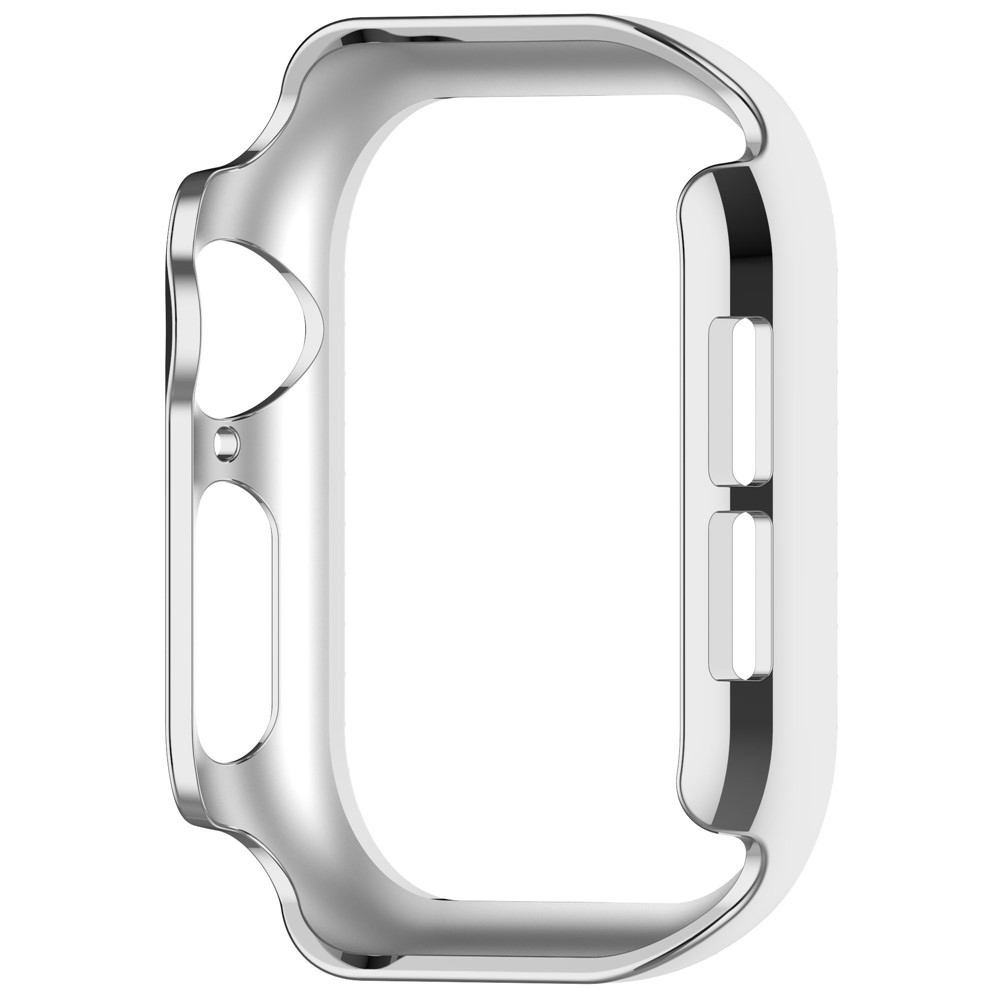 Decory plastové nasadzovacie puzdro s kamienkami na Apple Watch 11/10 42mm - strieborné
