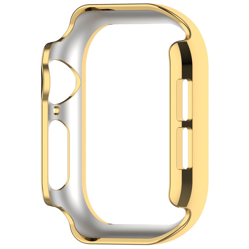 Decory plastové nasadzovacie puzdro s kamienkami na Apple Watch 11/10 42mm - zlaté