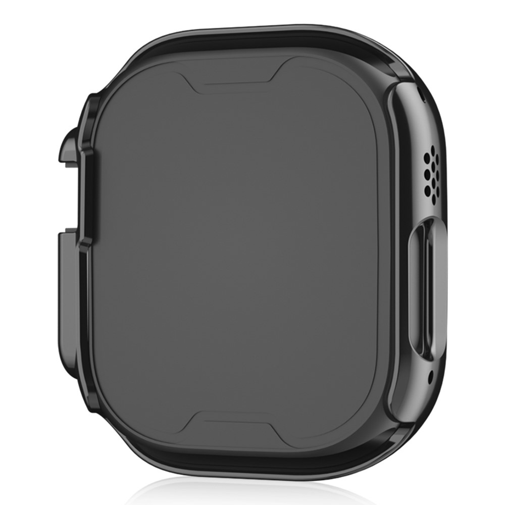 Decory plastové nasadzovacie puzdro s kamienkami na Apple Watch Ultra 4/3/2/1 49mm - čierne