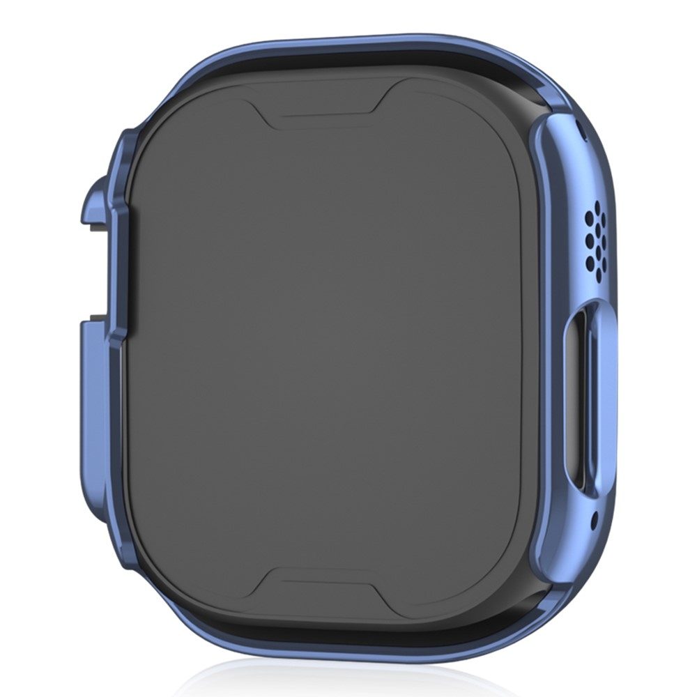 Decory plastové nasadzovacie puzdro s kamienkami na Apple Watch Ultra 4/3/2/1 49mm - modré