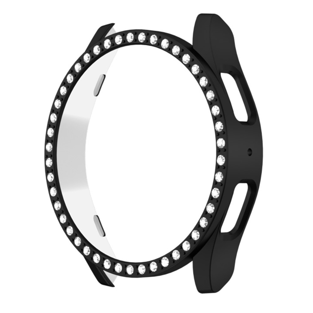 Decory plastové nasadzovacie puzdro s kamienkami na Samsung Galaxy Watch7 40mm - čierne
