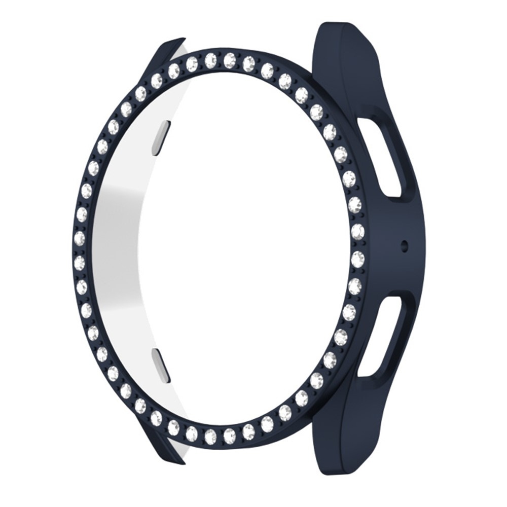 Decory plastové nasadzovacie puzdro s kamienkami na Samsung Galaxy Watch7 40mm - tmavomodré