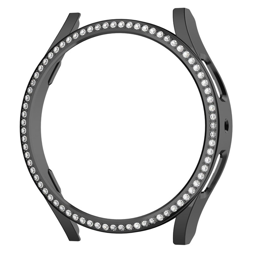 Decory plastové nasadzovacie puzdro s kamienkami na Samsung Galaxy Watch7 44mm - čierne