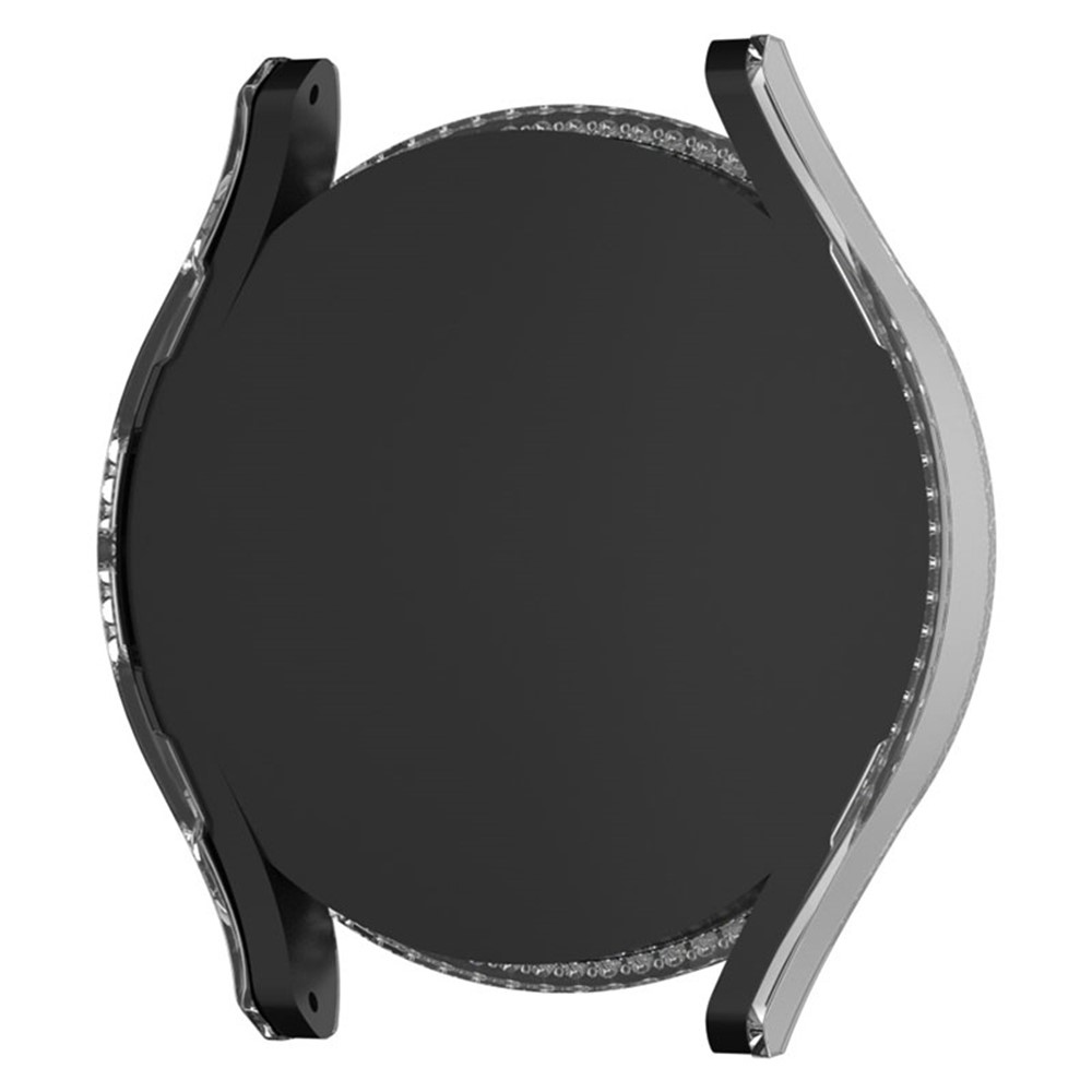 Decory plastové nasadzovacie puzdro s kamienkami na Samsung Galaxy Watch7 44mm - priehľadné