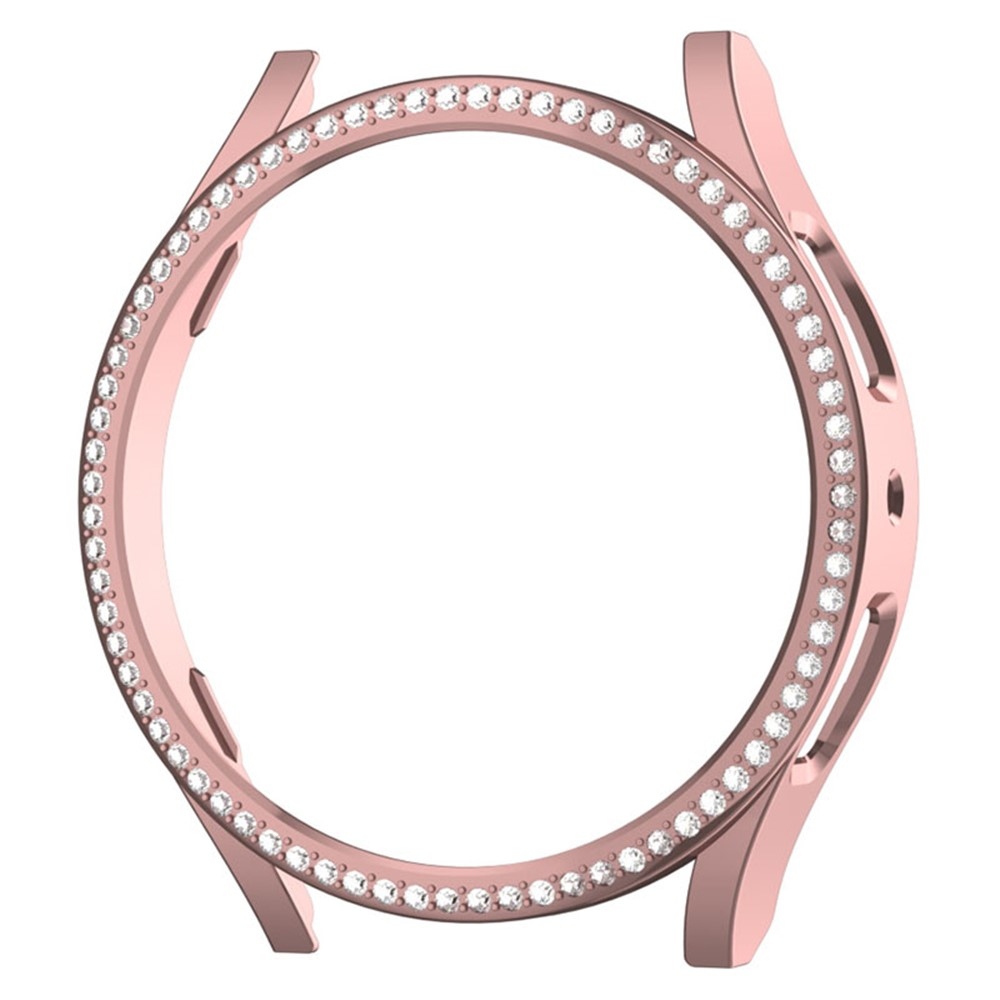 Decory plastové nasadzovacie puzdro s kamienkami na Samsung Galaxy Watch7 44mm - ružové