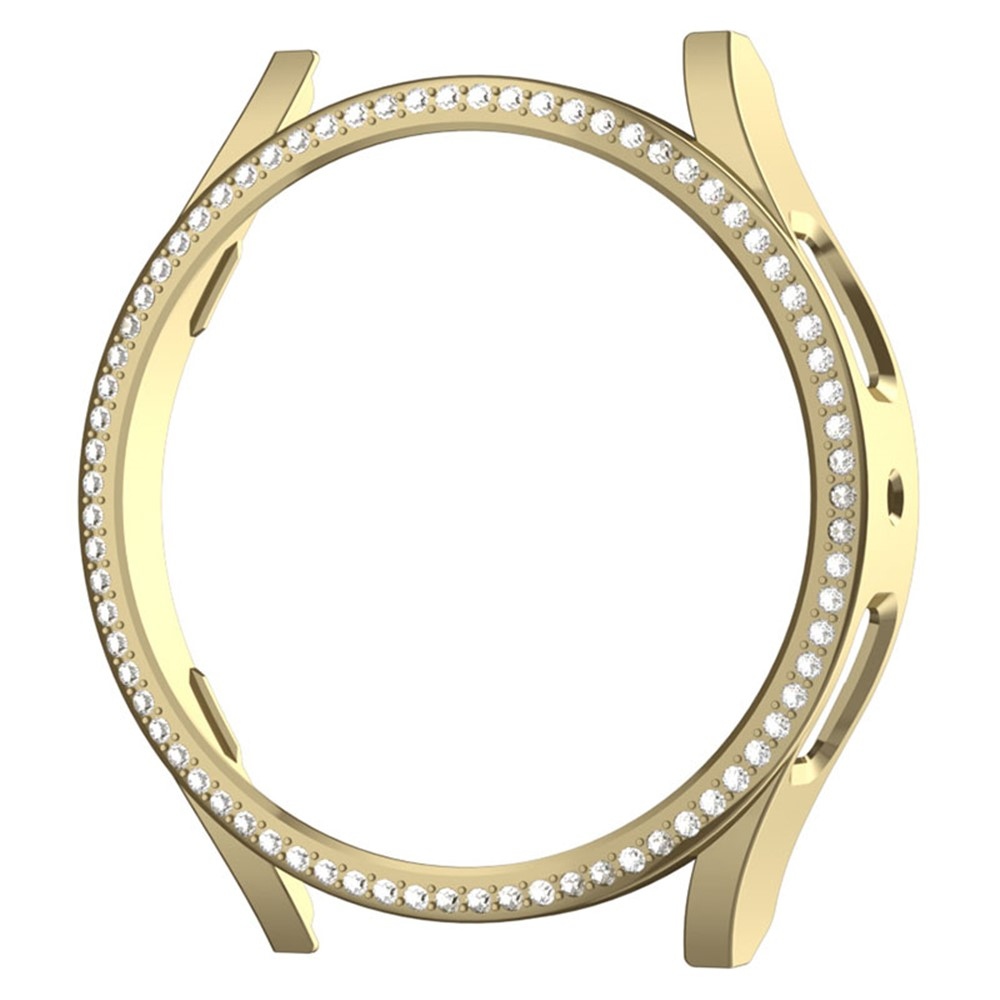 Decory plastové nasadzovacie puzdro s kamienkami na Samsung Galaxy Watch7 44mm - zlaté