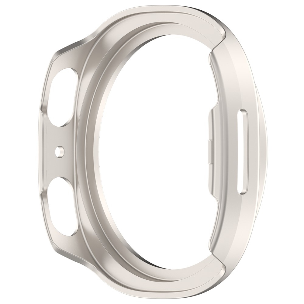 Decory plastové nasadzovacie puzdro s kamienkami na Samsung Galaxy Watch9 40mm - béžové
