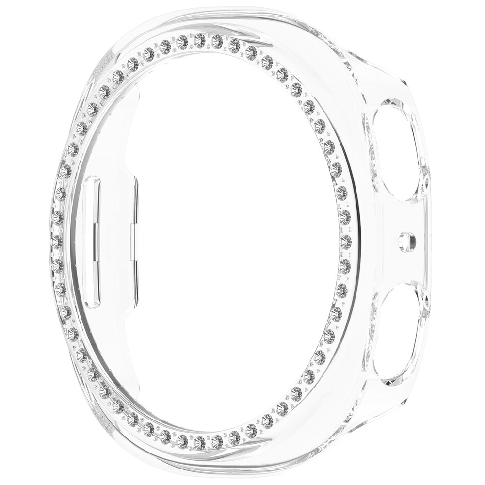 Decory plastové nasadzovacie puzdro s kamienkami na Samsung Galaxy Watch9 40mm - priehľadné