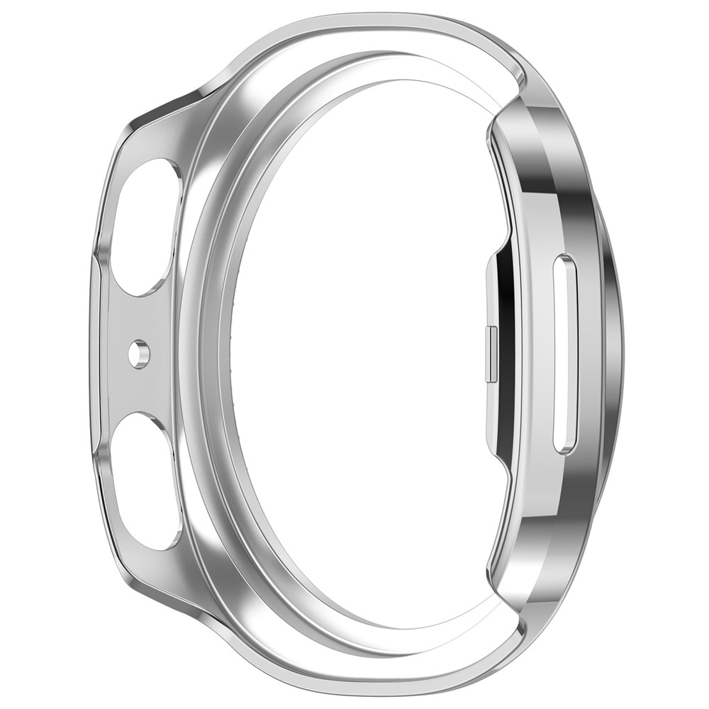 Decory plastové nasadzovacie puzdro s kamienkami na Samsung Galaxy Watch9 40mm - strieborné