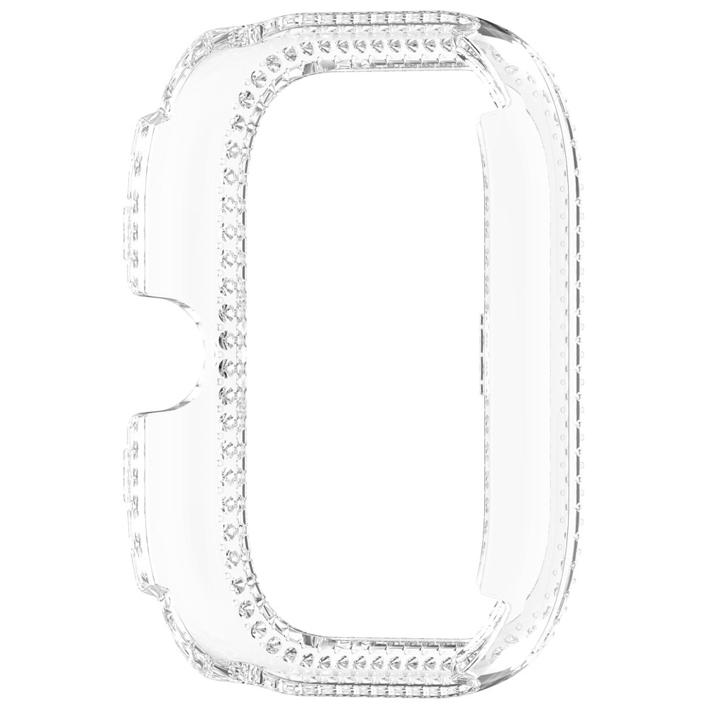 Decory plastové nasadzovacie puzdro s kamienkami na Xiaomi Redmi Watch 5 - priehľadné