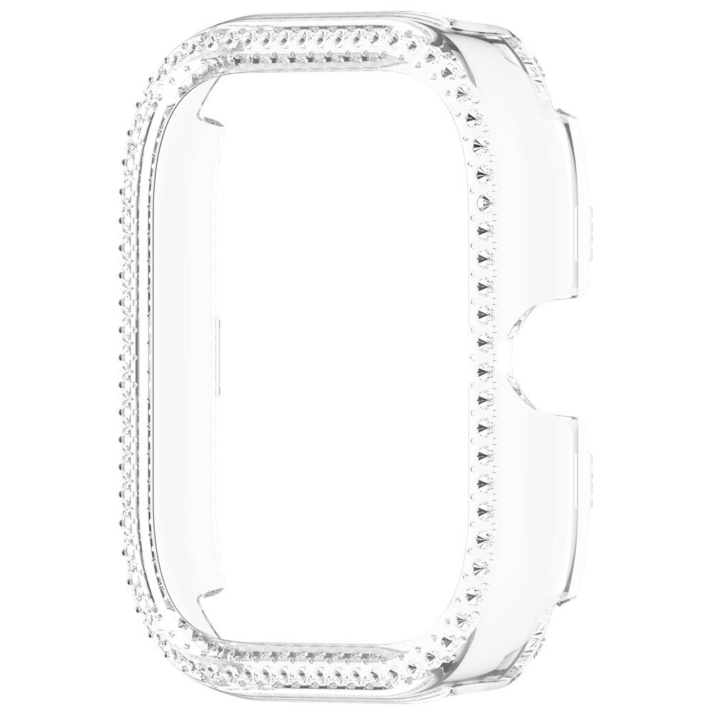 Decory plastové nasadzovacie puzdro s kamienkami na Xiaomi Redmi Watch 5 - priehľadné
