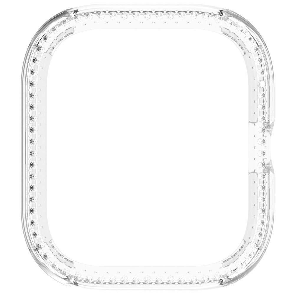 Decory plastové nasadzovacie puzdro s kamienkami na Xiaomi Redmi Watch 5 - priehľadné
