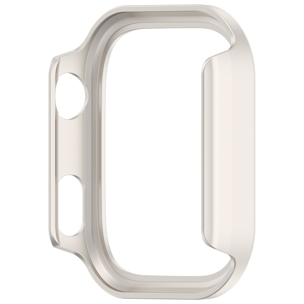 Decory plastové nasadzovacie puzdro s kamienkami na Xiaomi Redmi Watch 6 - béžové