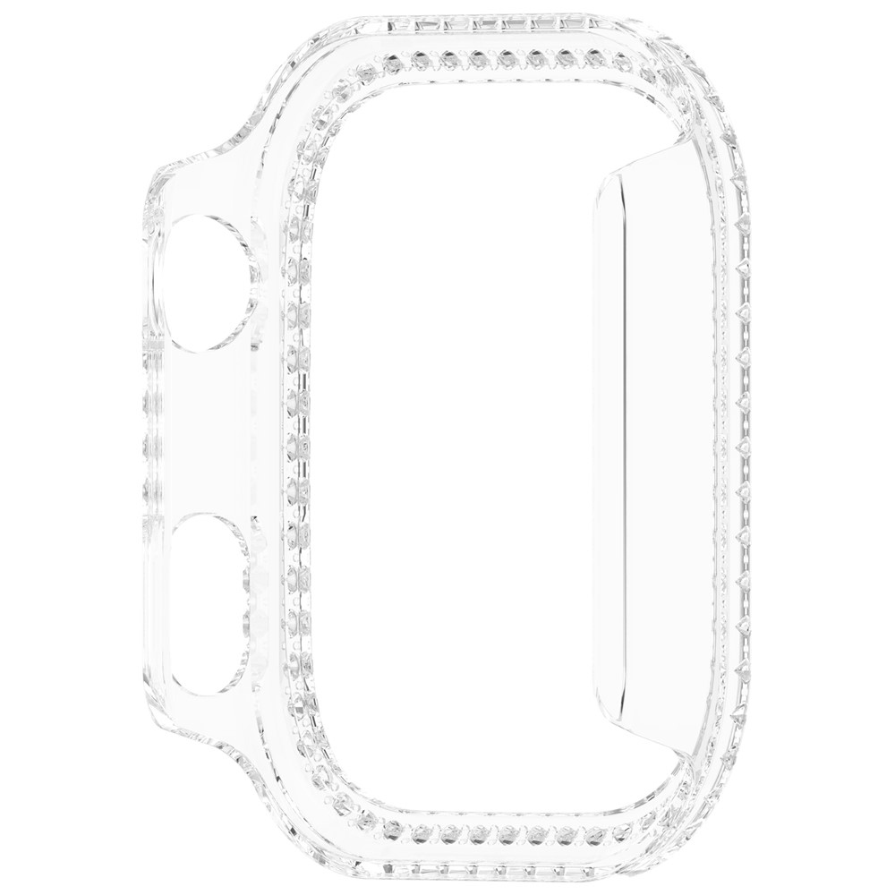 Decory plastové nasadzovacie puzdro s kamienkami na Xiaomi Redmi Watch 6 - priehľadné