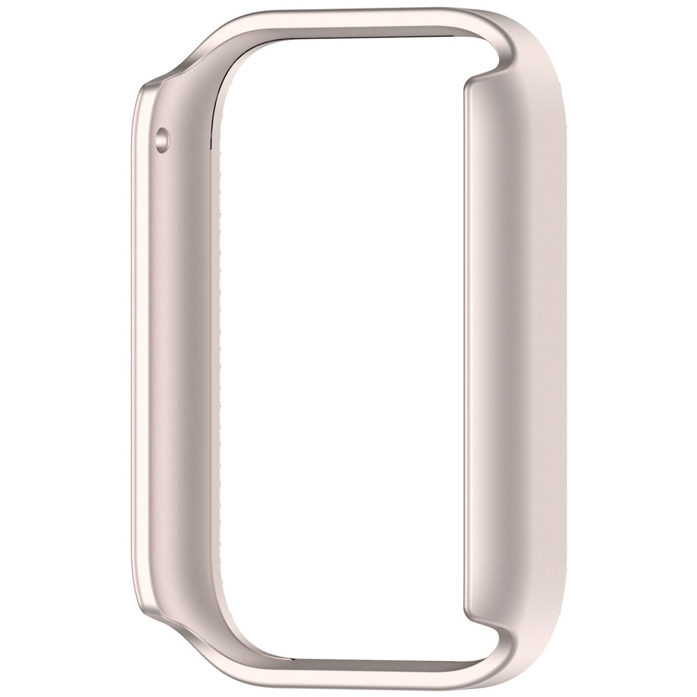 Decory plastové nasadzovacie puzdro s kamienkami na Xiaomi Smart Band 10 Pro - béžové