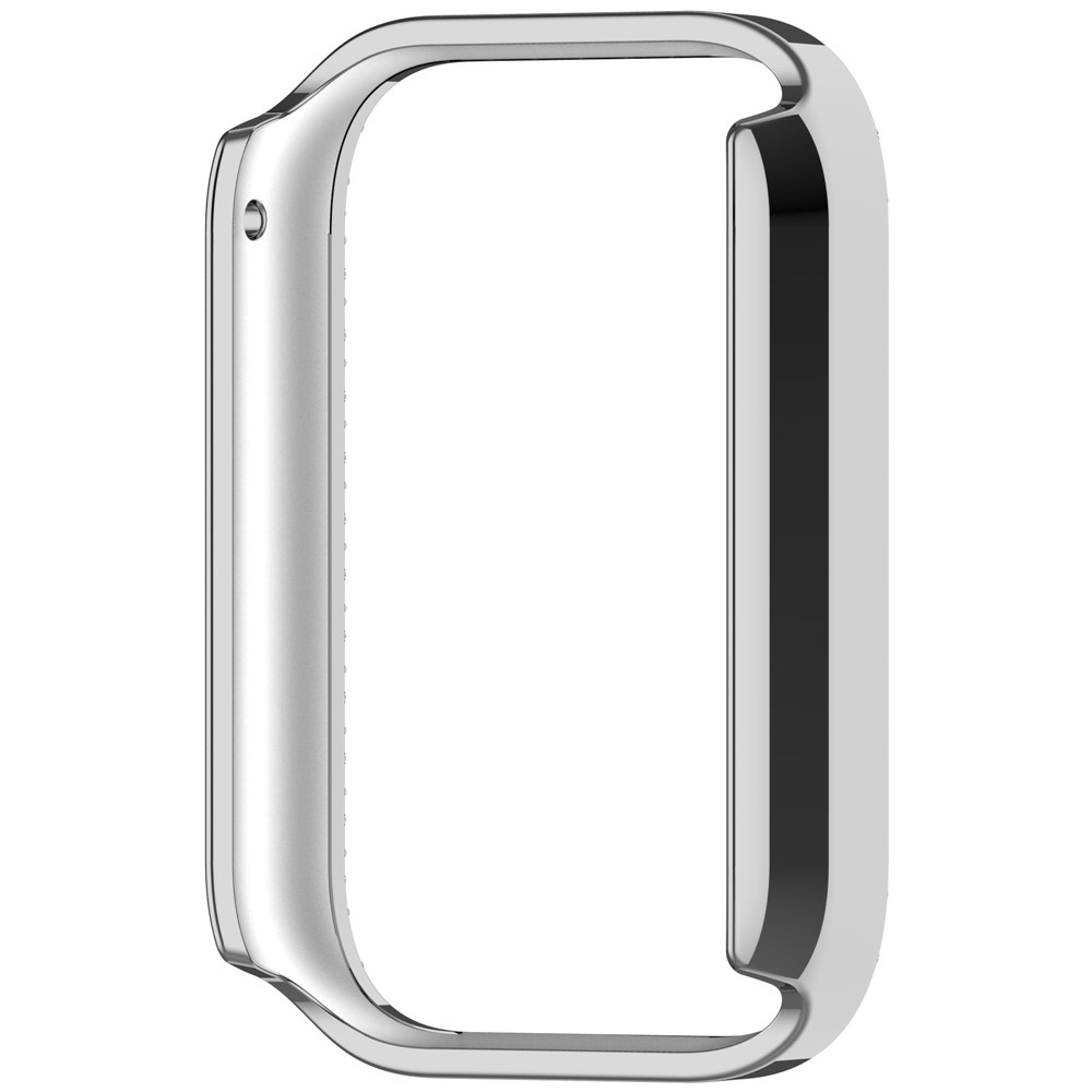 Decory plastové nasadzovacie puzdro s kamienkami na Xiaomi Smart Band 10 Pro - strieborné