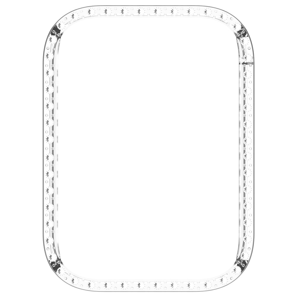 Decory plastové nasadzovacie puzdro s kamienkami na Xiaomi Smart Band 9 Pro - priehľadné