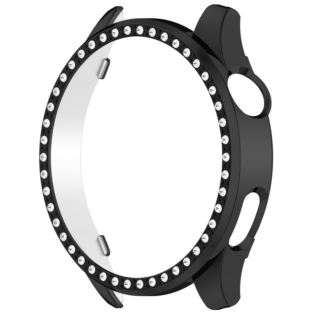 Decory plastové nasadzovacie puzdro s kamienkami na Xiaomi Watch 5 - čierne