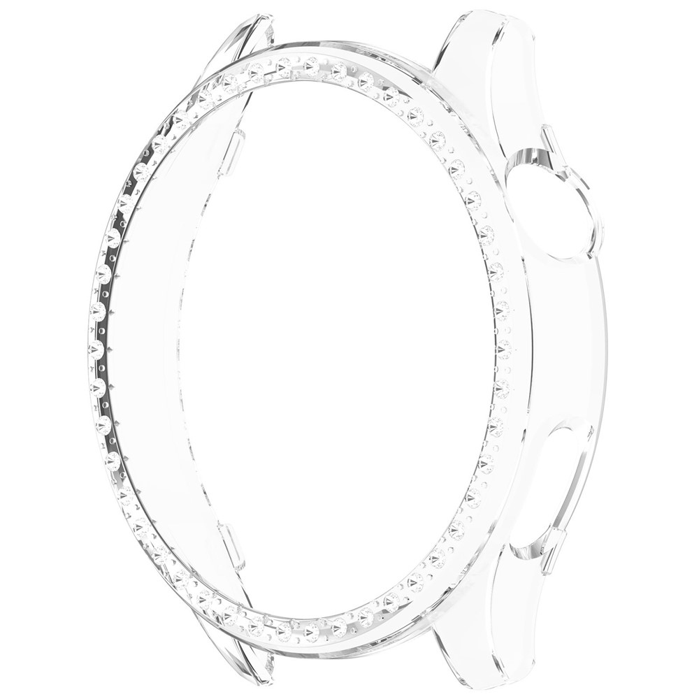 Decory plastové nasadzovacie puzdro s kamienkami na Xiaomi Watch 5 - priehľadné