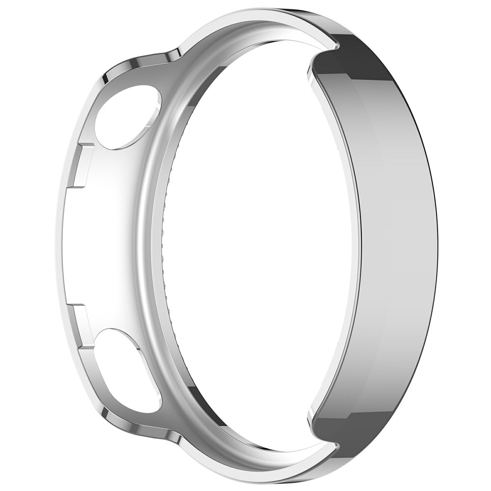 Decory plastové nasadzovacie puzdro s kamienkami na Xiaomi Watch S4 41mm - strieborné