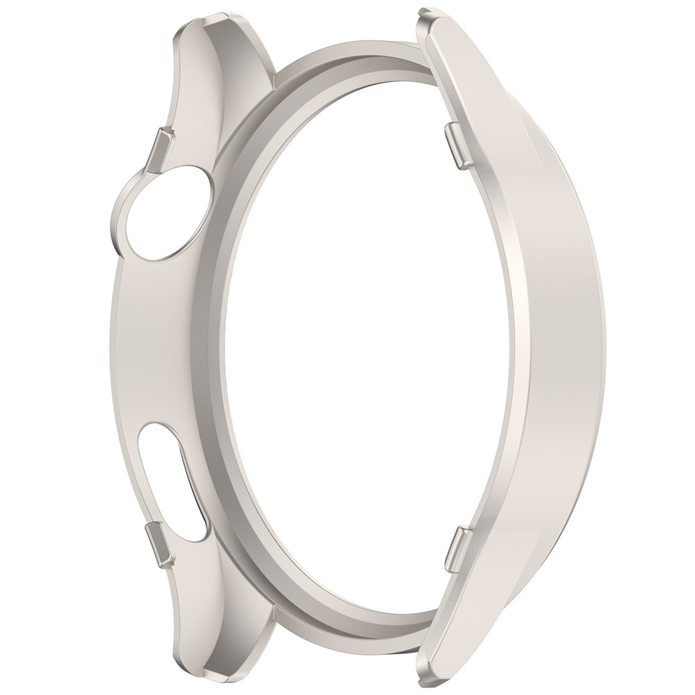 Decory plastové nasadzovacie puzdro s kamienkami na Xiaomi Watch S5 - béžové