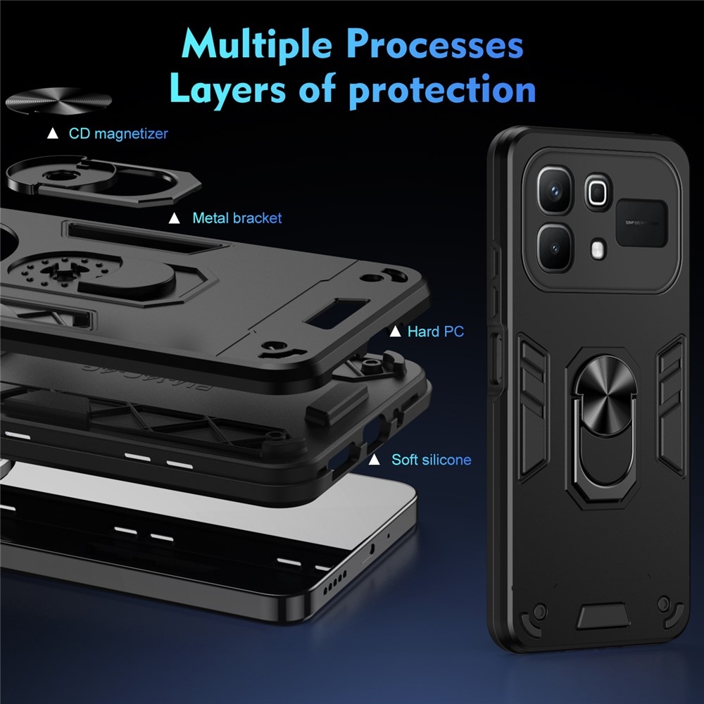 Defend odolný kryt na Infinix Note 60 5G/Note 60 Pro 5G - čierny