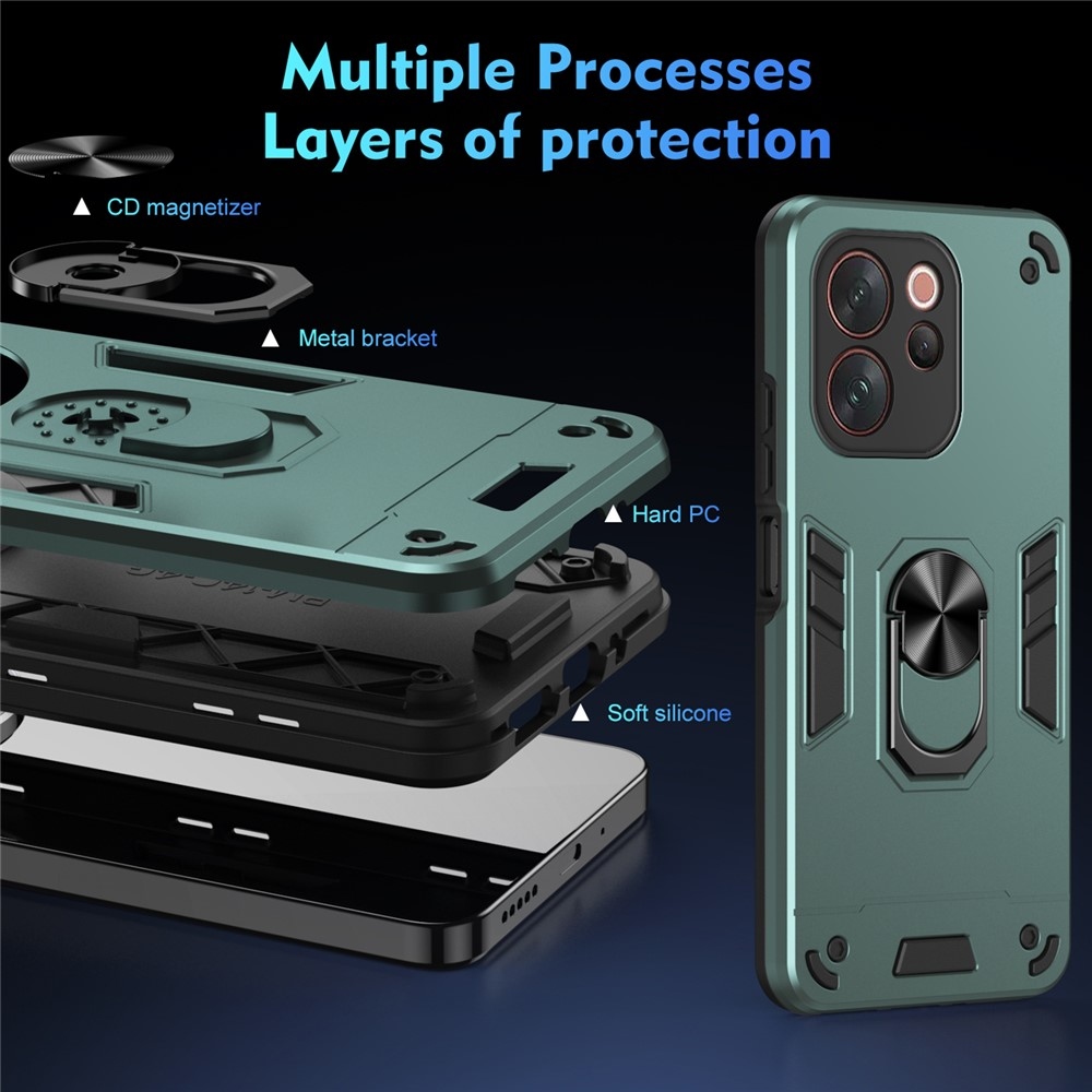 Defend odolný kryt na Vivo V70 5G - zelený