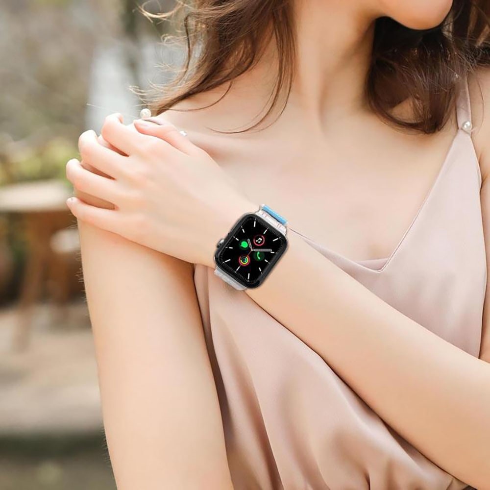 Delta nylonový remienok na Apple Watch 12/11/10 42mm/9/8/7 41mm - čierny