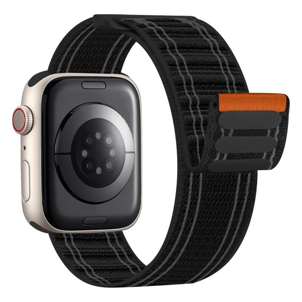 Delta nylonový remienok na Apple Watch 12/11/10 42mm/9/8/7 41mm - čierny