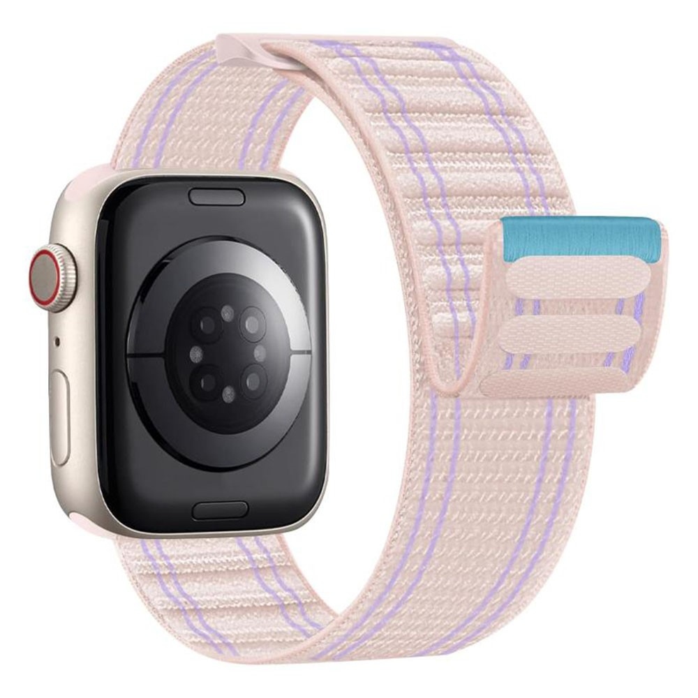 Delta nylonový remienok na Apple Watch 12/11/10 42mm/9/8/7 41mm - ružový