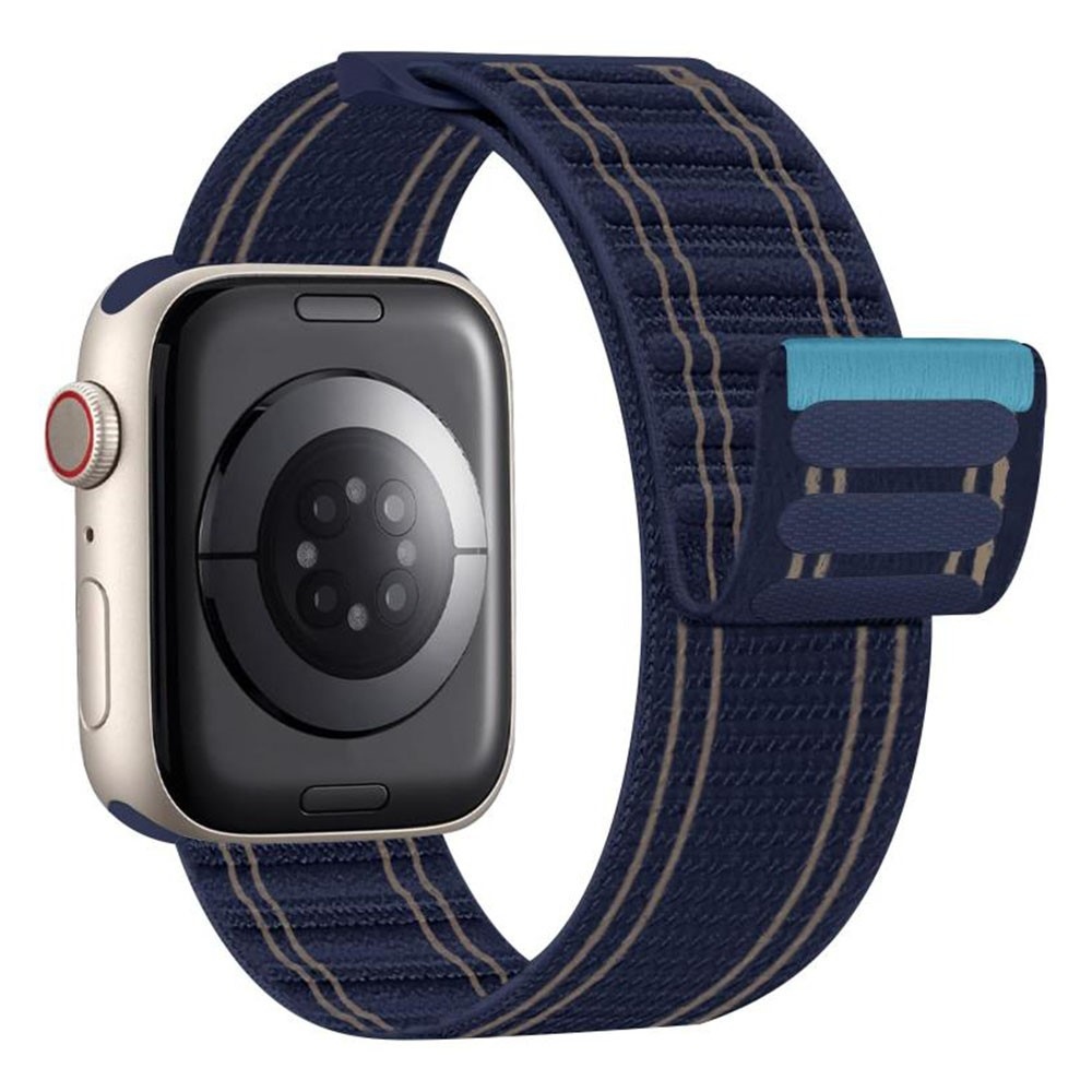 Delta nylonový remienok na Apple Watch 12/11/10 42mm/9/8/7 41mm - tmavomodrý