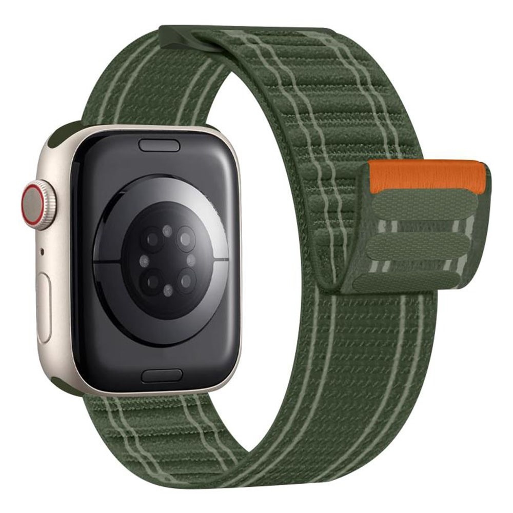 Delta nylonový remienok na Apple Watch 12/11/10 42mm/9/8/7 41mm - zelený