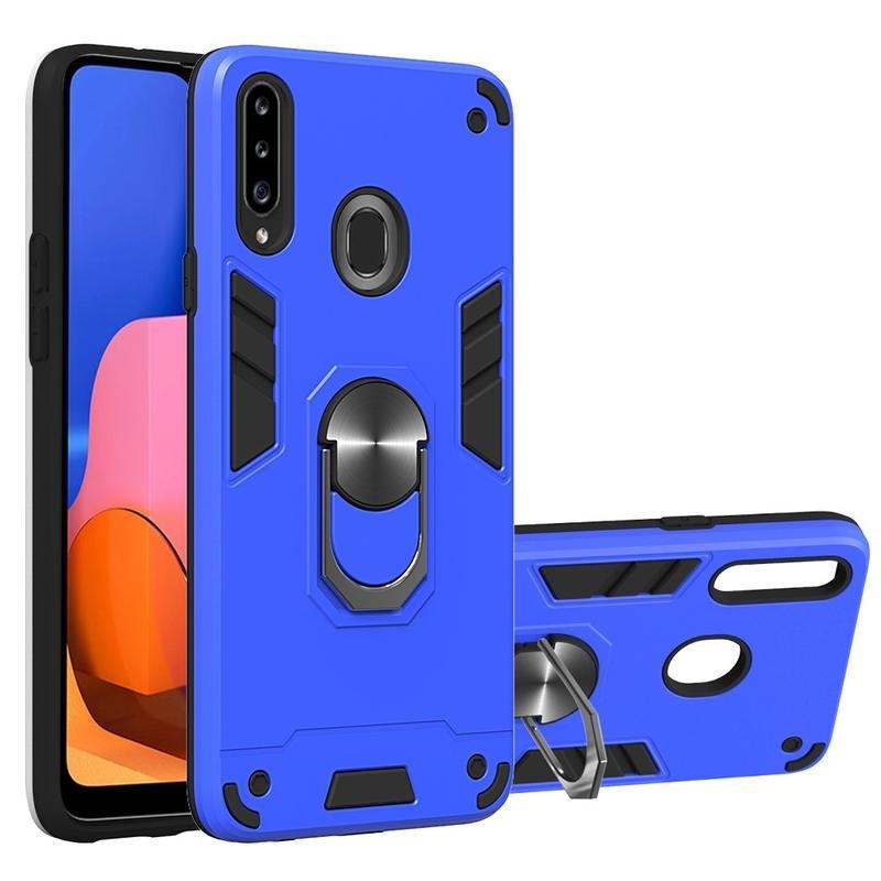 Detach odolný hybridný obal pre mobil Samsung Galaxy A20s - svetlomodrý