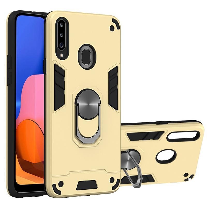 Detach odolný hybridný obal pre mobil Samsung Galaxy A20s - zlatý