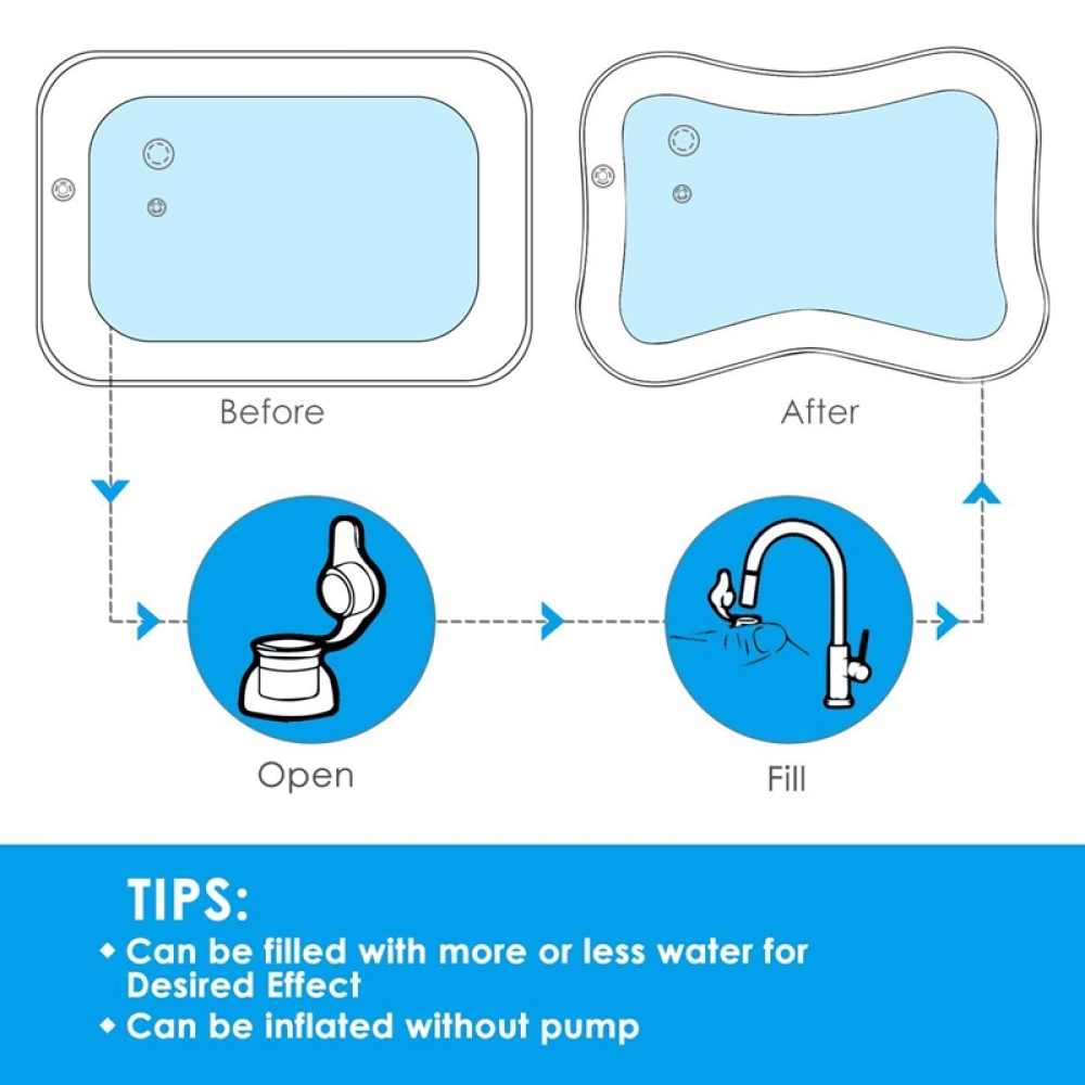 Detská vodná nafukovacia podložka na hranie - chobotnice